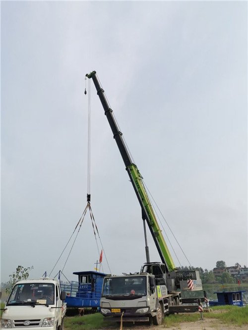 洛宁县桥梁建设吊装案例